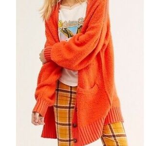 Free people oversize boyfriend sweater.